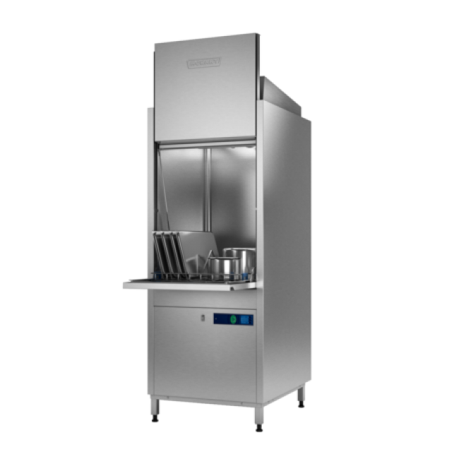 De PROFI UXA gereedschappen wasmachine reinigt potten en pannen, maar is ook geschikt voor gietijzeren kookplaten, bakplaten, dienbladen en keukengereedschappen. Perfecte wasresultaten.